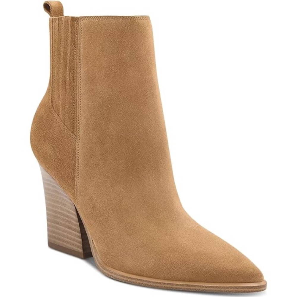 Marc Fisher Camel Heeled Boots